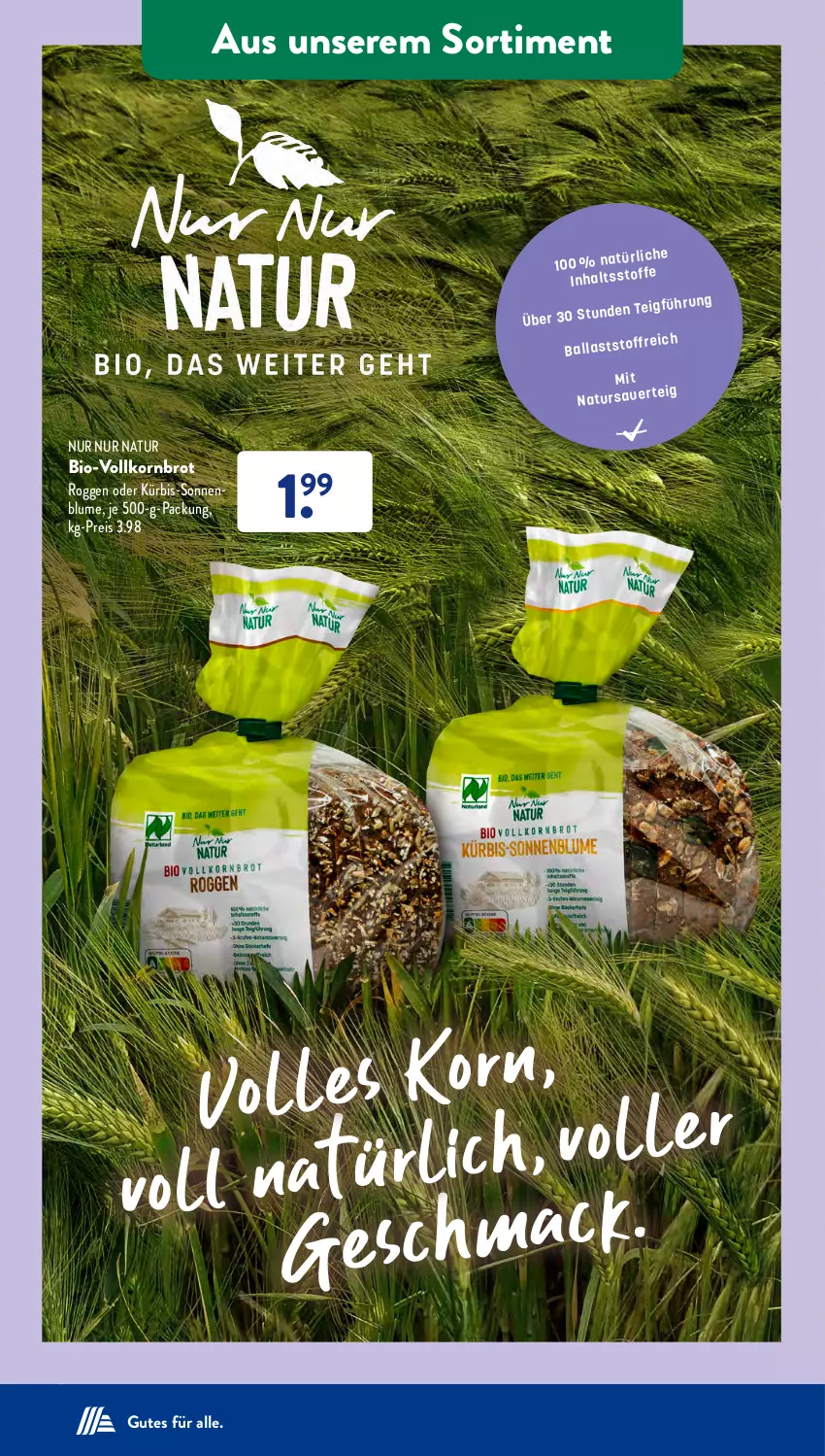 Aktueller Prospekt AldiSud - IN ZWEI WOCHEN - von 05.02 bis 10.02.2024 - strona 29 - produkty: bio, blume, brot, eis, korn, Kornbrot, Kürbis, natur, reis, sonnenblume, Ti, vollkornbrot