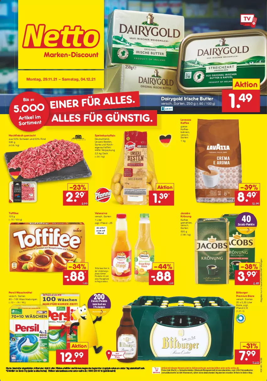 Aktueller Prospekt Netto Marken-Discount - Filial Angebote - von 29.11 bis 04.12.2021 - strona 1