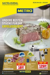 Gazetka promocyjna Metro - GastroJournal - Gazetka - ważna od 27.07 do 27.07.2022 - strona 1 - produkty: edelstahl, Edelstahl-Fritteuse, eis, entrecôte, fritteuse, LG, Metro, Rauch, reis, rezept, rind, rinder, thermostat, Ti, top-hit