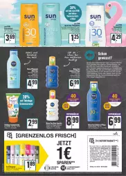 Gazetka promocyjna E Center - Angebote der Woche - Gazetka - ważna od 28.05 do 28.05.2022 - strona 14 - produkty: after sun, auer, coupon, coupons, creme, deo, deospray, eier, elle, ente, flasche, gin, Kinder, milch, nivea, nivea sun, rum, sac, sofortrabatt, sonnencreme, Sonnencreme für Kinder, sonnenmilch, sonnenschutz, sonnenspray, tee, Ti