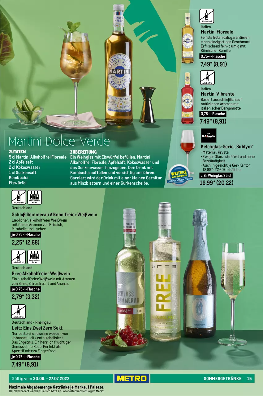 Aktueller Prospekt Metro - Summer Drinks - von 30.06 bis 27.07.2022 - strona 15 - produkty: alkohol, ananas, aperitif, apfel, apfelsaft, Bergamotte, bree, brita, buch, citrus, cocktail, cranberry, drink, dry gin, eier, eis, eiswürfel, elle, erde, flasche, frucht, garnier, garnitur, getränk, getränke, gin, gordon, Gordon’s, gurke, gurken, ingwer, Kamill, kamille, kokos, Kokoswasser, leine, leitz, limette, limetten, london dry, london dry gin, loreal, mac, mandarine, martini, Mett, metten, monin, nuss, ohne alkohol, orange, orangen, Palette, pfirsich, rezept, Ria, ring, rohrzucker, saft, sekt, shake, sirup, sommergetränke, thomas henry, Ti, Tiere, tonic, tonic water, wasser, wein, weine, Weißwein, würfel, zitrone, zitronen, zucker