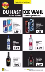 Gazetka promocyjna Lidl - Aktionsprospekt - Gazetka - ważna od 12.03 do 12.03.2022 - strona 10 - produkty: alkohol, auer, baileys, drink, energy drink, gin, Gorbatschow, irish cream, liqueur, ndk, red bull, Schal, Schale, Ti, wodka