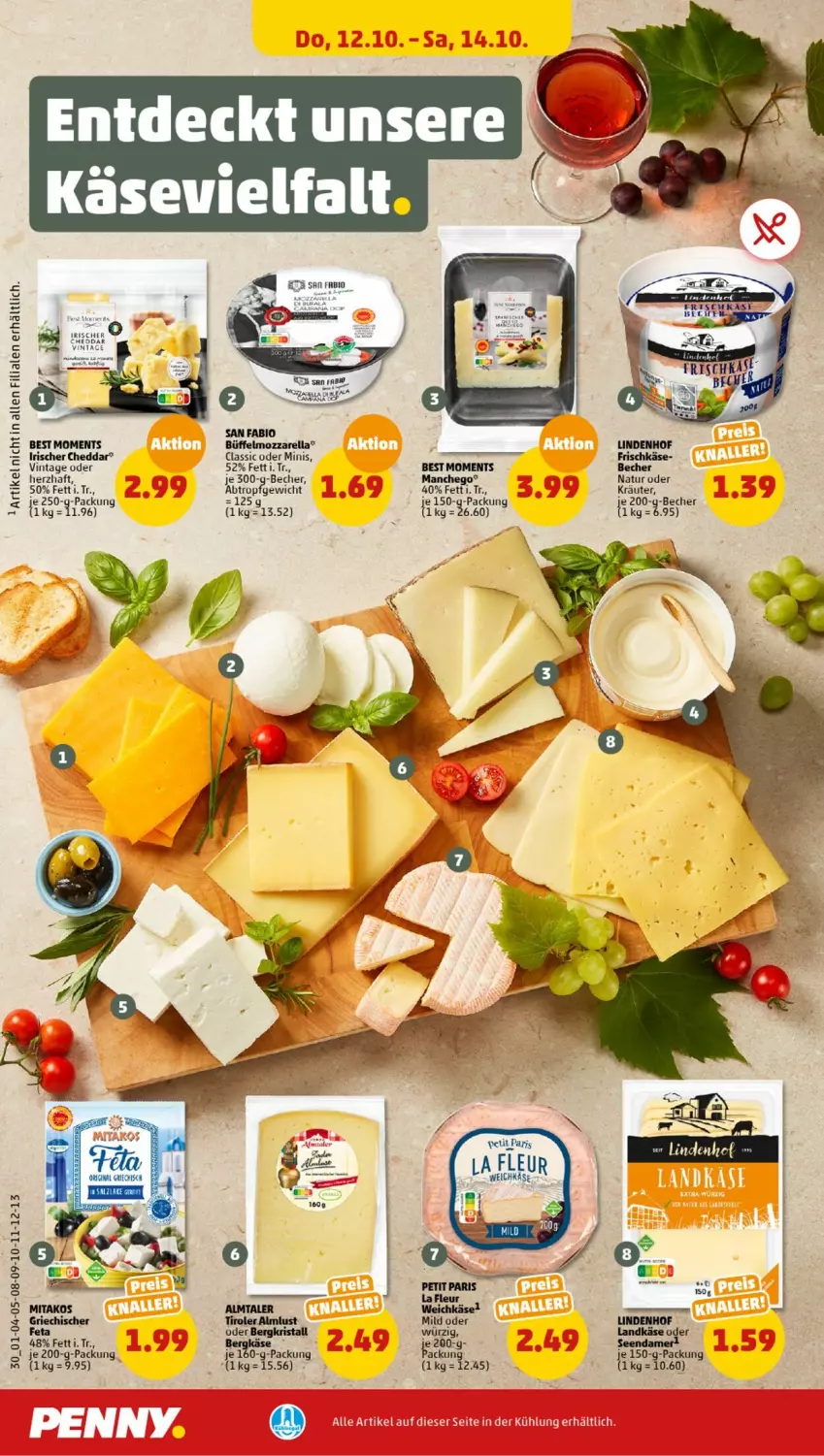 Aktueller Prospekt Penny - Prospekte - von 09.10 bis 14.10.2023 - strona 32 - produkty: Becher, cheddar, kräuter, natur, oder kräuter, Ti