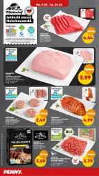 Gazetka promocyjna Penny - Prospekte - Gazetka - ważna od 14.10 do 14.10.2023 - strona 4 - produkty: backofen, bio, Bio-Hackfleisch, bratwurst, eis, ente, fleisch, Geflügel, geflügelprodukte sind mit dem, gewürz, hackfleisch, Käse, leberkäs, leberkäse, LG, minutensteaks, natur, Ofen, paprika, rind, rindfleisch, Schal, Schale, schwein, schweine, steak, steaks, Ti, tisch, wein, weine, wurst