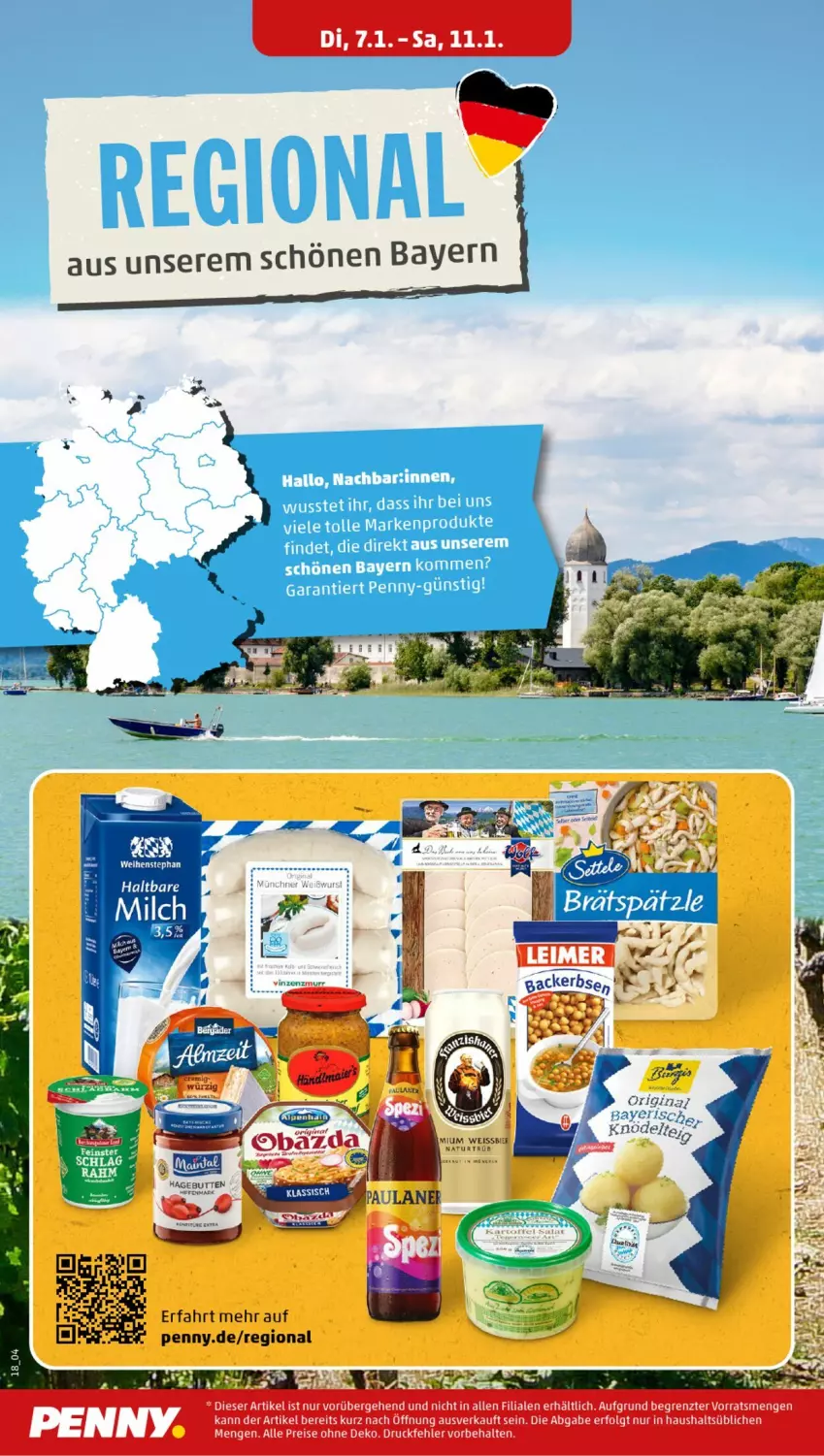 Aktueller Prospekt Penny - Prospekte - von 06.01 bis 11.01.2025 - strona 18 - produkty: eis, gin, LG, obazda, reis, Ti, weihenstephan, ZTE