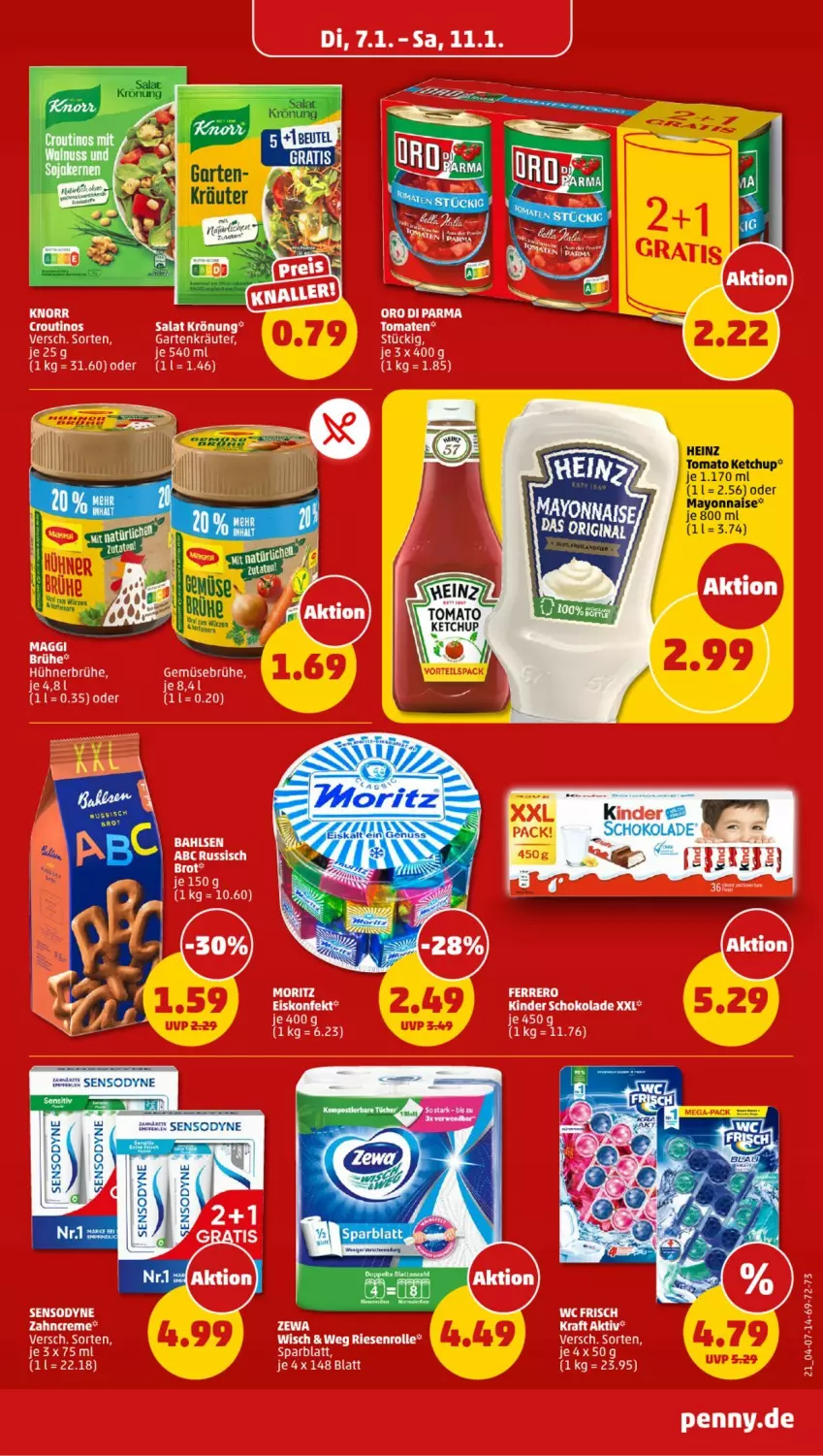 Aktueller Prospekt Penny - Prospekte - von 06.01 bis 11.01.2025 - strona 21 - produkty: heinz, ketchup, kräuter, mayonnaise, schoko, schokolade, sensodyne, tomato ketchup, Yo