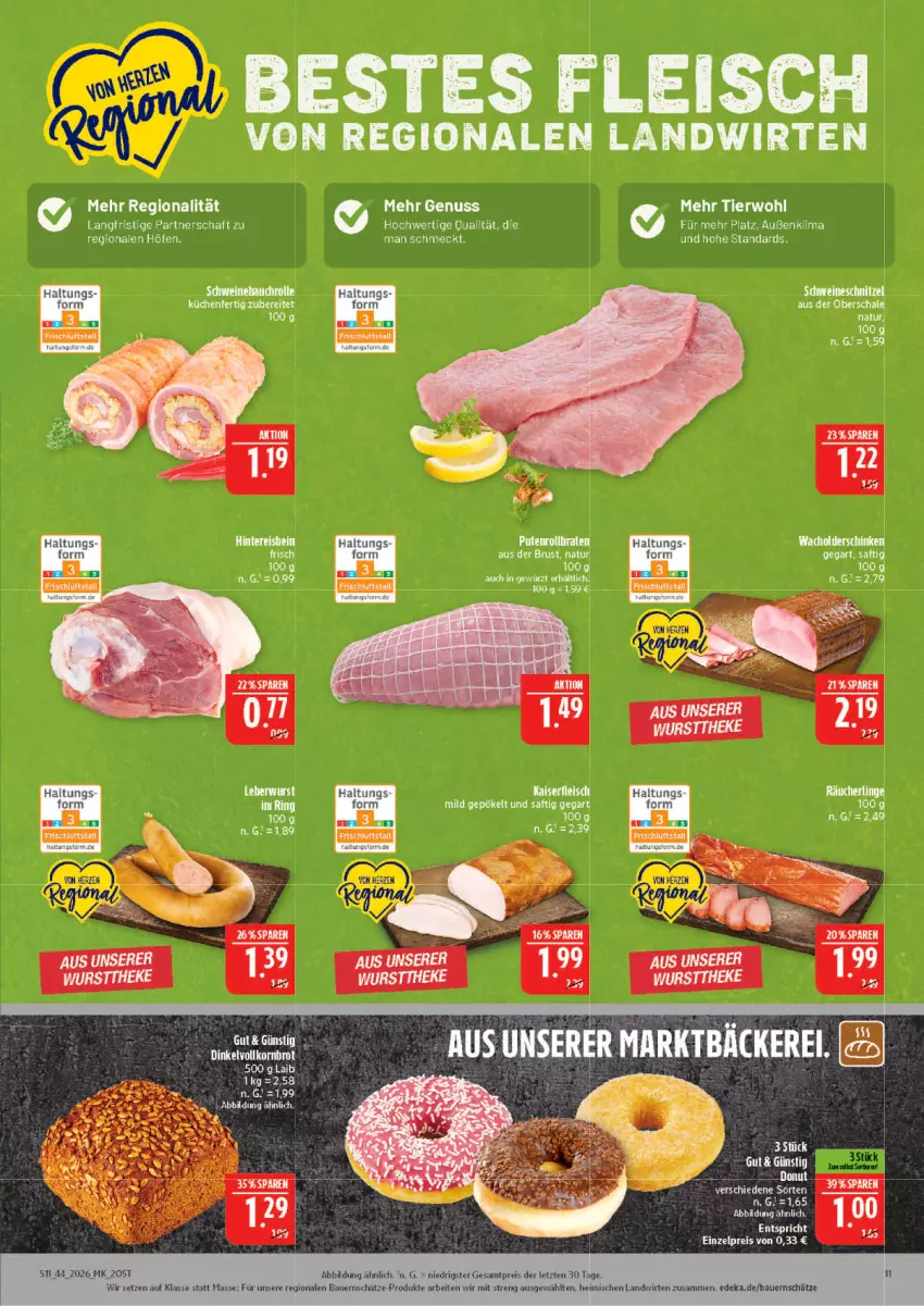 Aktueller Prospekt Marktkauf - Prospekt - von 25.10 bis 31.10.2026 - strona 11 - produkty: eis, fleisch, Kaiser, küche, Küchen, natur, nuss, saft, Schal, Schale, schnitzel, schwein, schweine, schweineschnitzel, Ti, wein, weine