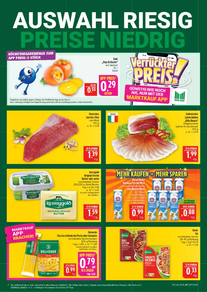Aktueller Prospekt Marktkauf - Prospekt - von 25.10 bis 31.10.2026 - strona 2 - produkty: angebot, angebote, butter, eis, erde, frische milch, gin, Kaki, milch, reis, Ti, ZTE
