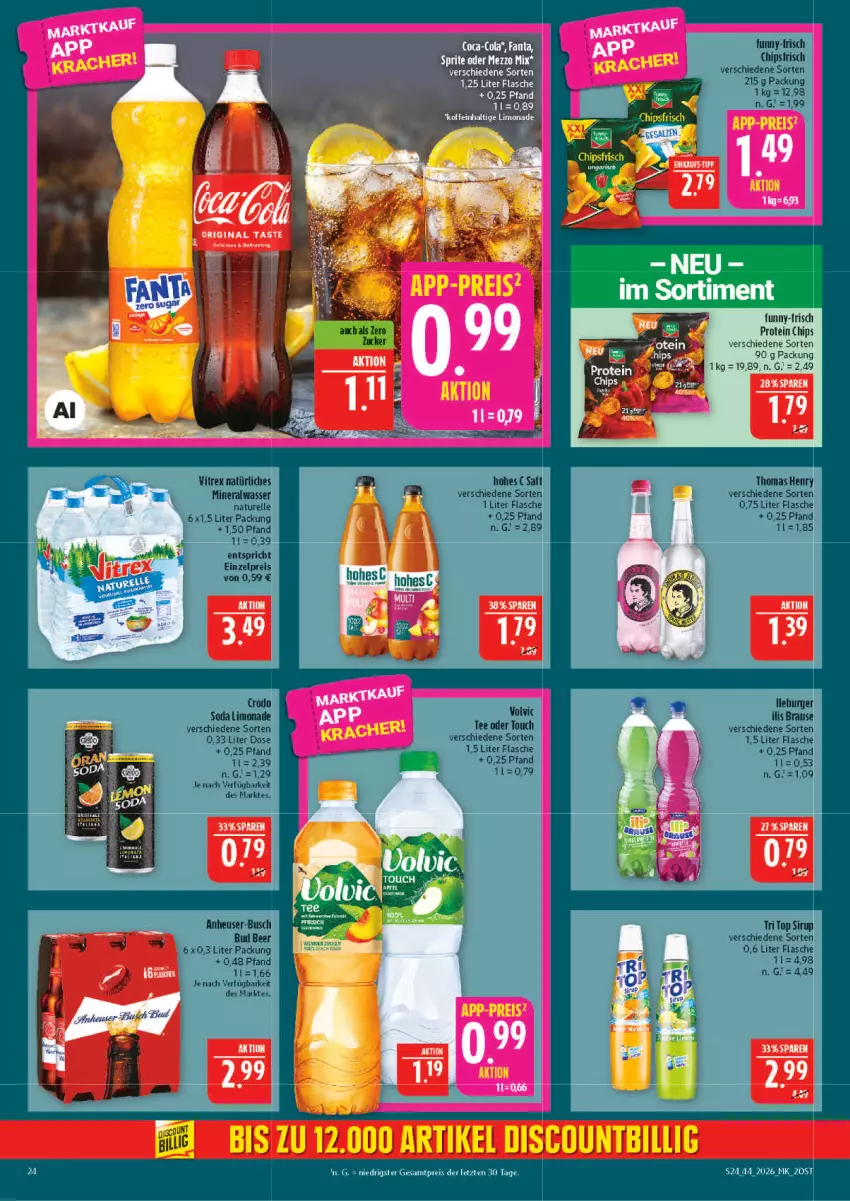 Aktueller Prospekt Marktkauf - Prospekt - von 25.10 bis 31.10.2026 - strona 24 - produkty: chips, chipsfrisch, coca-cola, cola, eis, fanta, reis, Ti, ZTE