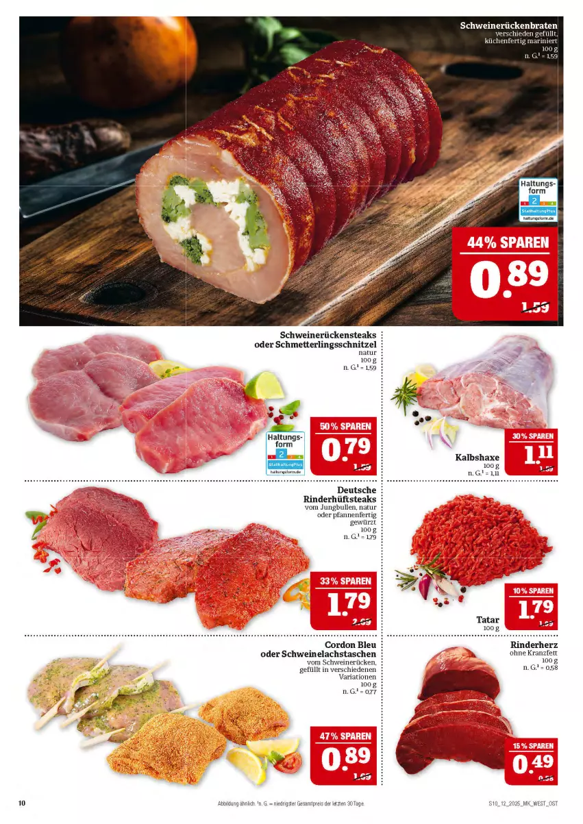 Aktueller Prospekt Marktkauf - Prospekt - von 16.03 bis 22.03.2025 - strona 10 - produkty: axe, cordon bleu, eis, gewürz, Haxe, hüftsteak, hüftsteaks, jungbullen, Kalbshaxe, Kranz, küche, Küchen, lachs, Mett, natur, pfanne, pfannen, reis, Ria, rind, rinder, Rückensteak, rückensteaks, Schmetterling, schnitzel, schwein, schweine, Schweinelachs, schweinerücken, steak, steaks, Tasche, taschen, Ti, wein, weine, ZTE