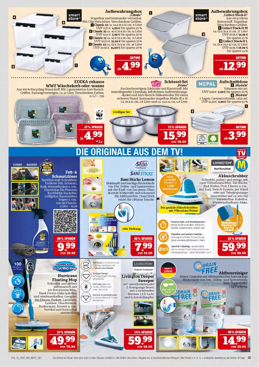 Aktueller Prospekt Marktkauf - Prospekt - von 16.03 bis 22.03.2025 - strona 33 - produkty: akku, aufbewahrungsbox, aufschnitt, auto, backofen, Bad, Badewanne, bürste, bürsten, Clin, decke, Deckel, deka, edelstahl, eis, fenster, flasche, kochfeld, korb, kraft, küche, laminat, led-licht, Liege, Mutti, nikon, Ofen, perlen, pfanne, pfannen, pool, reiniger, Reinigung, reis, Ria, rwe, schüssel, Seife, Teleskop, Ti, Tiere, tisch, Wanne, wäschekorb, wasser, ZTE