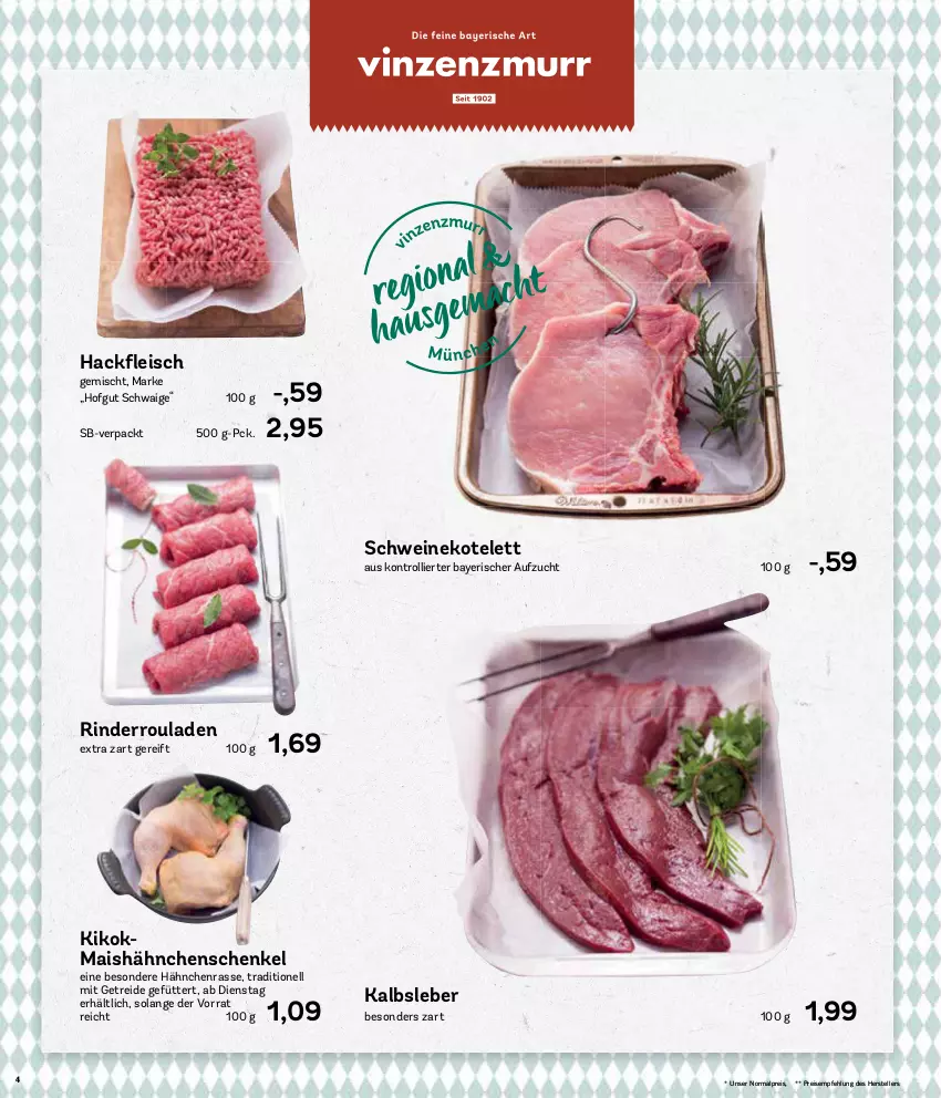 Aktueller Prospekt Aez - Prospekte - von 03.01 bis 08.01.2022 - strona 4 - produkty: eis, elle, hähnchenschenkel, henkel, hofgut, Kalbsleber, kotelett, mais, reis, rind, rinder, Rinderroulade, rinderrouladen, rouladen, schenkel, schwein, schweine, schweinekotelett, teller, Ti, trolli, wein, weine