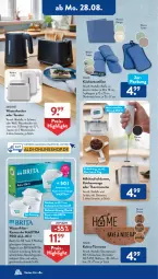 Gazetka promocyjna AldiSud - NÄCHSTE WOCHE - Gazetka - ważna od 02.09 do 02.09.2023 - strona 15 - produkty: aldi, ambia, asti, batterie, batterien, bio, brita, dell, eis, elle, ente, geschirr, geschirrtücher, handschuhe, Haushaltsgeräte, Kocher, kokos, küche, Küchen, Küchenwaage, mac, Maxtra, milch, milchaufschäumer, Mode, Ofen, reis, Ria, schuhe, thermometer, Ti, toast, toaster, topf, tücher, Waage, wasser, wasserfilter, wasserkocher