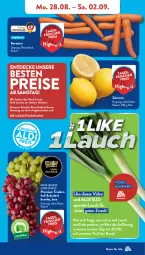 Gazetka promocyjna AldiSud - NÄCHSTE WOCHE - Gazetka - ważna od 02.09 do 02.09.2023 - strona 5 - produkty: aldi, angebot, asti, beutel, decke, deo, eis, karotten, kracher, leine, natur, reis, Ti, trauben, weck, Yo, zitrone, zitronen, ZTE