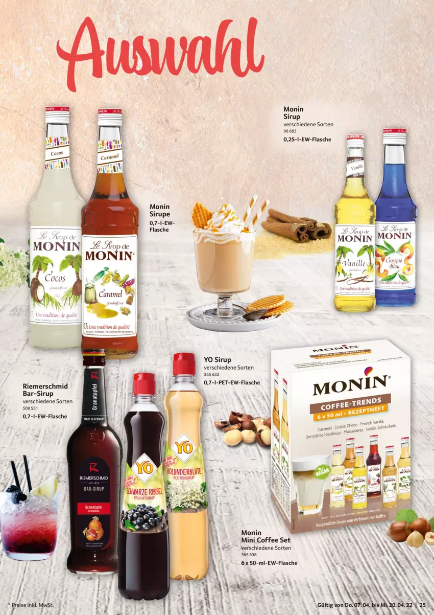 Aktueller Prospekt Selgros - Food - von 07.04 bis 20.04.2022 - strona 25 - produkty: apfel, cocos, eis, flasche, grana, granatapfel, monin, Rana, reis, sirup, Ti, Yo