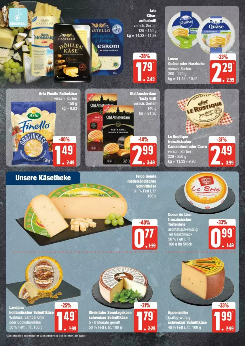 Aktueller Prospekt Edeka - Prospekte - von 20.04 bis 27.04.2024 - strona 10 - produkty: aufschnitt, brie, chili, eier, eis, esrom, holländischer schnittkäse, Käse, mac, nuss, Old Amsterdam, quäse, reis, schnittkäse, Ti, tisch, torte, walnuss, ZTE