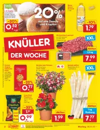 Gazetka promocyjna Netto Marken-Discount - Filial-Angebote - Gazetka - ważna od 13.05 do 13.05.2023 - strona 2 - produkty: angebot, backofen, bestpreis, blume, blumen, blumenöl, chips, chipsfrisch, Donut, donuts, eis, fleisch, frucht, funny-frisch, geranie, geranien, gin, hackfleisch, hackfleisch gemischt, hartweizen, italienische pasta, ndk, Ofen, pasta, reis, rind, schwein, sonnenblume, sonnenblumen, sonnenblumenöl, spaghetti, spargel, stube, Ti, topf, wein, wurst, wurst in selbstbedienung