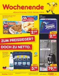 Gazetka promocyjna Netto Marken-Discount - Filial-Angebote - Gazetka - ważna od 13.05 do 13.05.2023 - strona 29 - produkty: Alwa, angebot, Bad, bestpreis, bodenstaubsauger, eis, elle, filegro, filet, flasche, glasflasche, iglo, kraft, mineralwasser, Mineralwasser Classic, natur, reis, rel, schlemmer-filet, staubsauger, Tasche, taschen, taschentücher, Tempo, Ti, tücher, wasser, ZTE