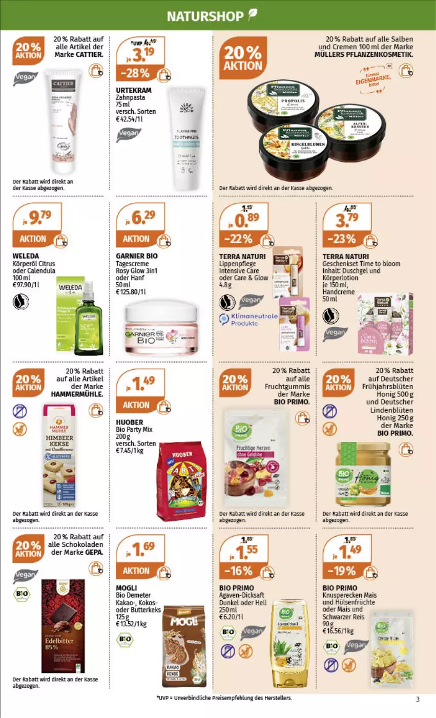 Aktueller Prospekt Mueller - Angebote entdecken & sparen! - von 06.02 bis 11.02.2023 - strona 3 - produkty: agaven, bio, Blüte, butter, butterkeks, Calendula, citrus, creme, dicksaft, duschgel, eis, elle, frucht, früchte, fruchtgummi, fruchtgummis, garnier, geschenkset, himbeer, honig, hülsenfrüchte, kakao, keks, kekse, kokos, Körperlotion, kosmetik, Lotion, mais, natur, pflanze, pflanzen, reis, saft, schoko, schokolade, schokoladen, senf, tagescreme, teller, Ti, weleda