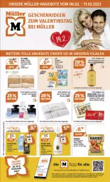 Gazetka promocyjna Mueller - Angebote entdecken & sparen! - Gazetka - ważna od 11.02 do 11.02.2023 - strona 1 - produkty: body, coupon, eis, elle, erde, ferrero, Finish, frucht, fruchtgummi, fürst von metternich, gin, Handseife, haribo, lindt, Maske, Mett, metternich, Mexx, Müller, nuss, pralinen, reis, Seife, teller, Ti