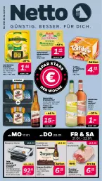 Gazetka promocyjna Netto - Angebote ab Montag - Gazetka - ważna od 22.01 do 22.01.2022 - strona 1 - produkty: bier, braten, buch, butter, grill, hasseröder, kontaktgrill, krone, küche, leerdammer, markenbutter, pils, premium pils, rezept, rollbraten, sac, tefal, Ti, toffifee, wein