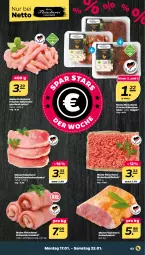 Gazetka promocyjna Netto - Angebote ab Montag - Gazetka - ważna od 22.01 do 22.01.2022 - strona 3 - produkty: braten, eis, fleisch, Fleischerei, Frische Hähnchen, geschnetzeltes, hackfleisch, Hähnchengeschnetzeltes, Kaiser, minutensteaks, natur, nero, rind, rinder, rinderhackfleisch, rouladen, Schere, schwein, schweine, Schweineroulade, steak, steaks, wein, weine, Zelt