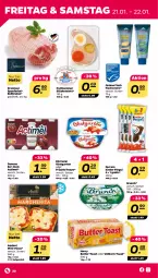 Gazetka promocyjna Netto - Angebote ab Montag - Gazetka - ważna od 22.01 do 22.01.2022 - strona 30 - produkty: actimel, braten, butter, creme, danone, ehrmann, ferrero, fisch, früchte, Garten, Kinder, kinder pingui, korn, kotelett, obst, obstgarten, pingui, pizza, rollbraten, Ti, toast