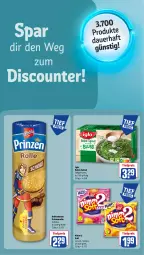 Gazetka promocyjna Rewe - Prospekte - Gazetka - ważna od 07.09 do 07.09.2024 - strona 16 - produkty: debeukelaer, eis, iglo, Nimm 2, prinzenrolle, rahm-spinat, reis, schoko, spinat, Ti, tiefpreis