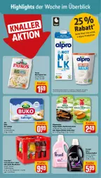 Gazetka promocyjna Rewe - Prospekte - Gazetka - ważna od 07.09 do 07.09.2024 - strona 2 - produkty: alpro, arla, arla buko, auto, Becher, bio, Buko, coca-cola, cola, cordon bleu, fanta, fanta oder, fanta oder sprite, feta, frischkäse, gin, Käse, oder sprite, patros, perwoll, rügenwalder, sprite, Ti, tisch, waschmittel, würstchen