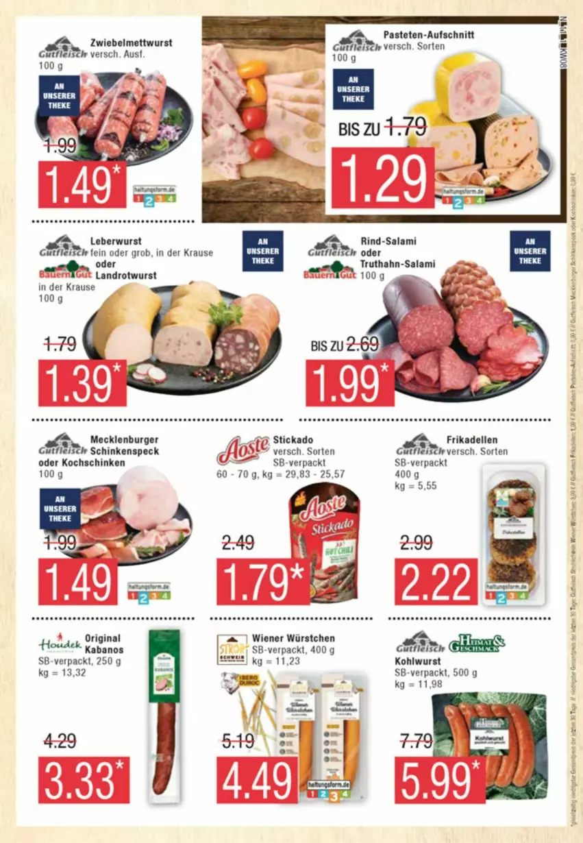 Aktueller Prospekt Edeka - Prospekte - von 17.02 bis 24.02.2024 - strona 11 - produkty: aust, burger, dell, eis, elle, fleisch, frikadellen, gin, gutfleisch, houdek, kabanos, kochschinken, leberwurst, Mett, mettwurst, rind, Rotwurst, salami, schinken, schinkenspeck, Speck, stickado, Ti, truthahn, wiener, wiener würstchen, wurst, würstchen, zwiebel, zwiebelmettwurst