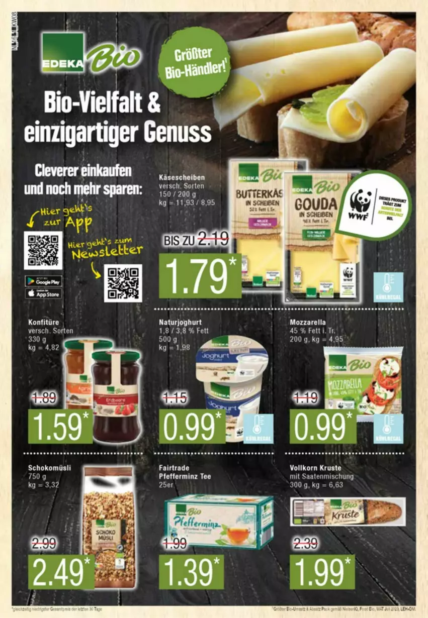 Aktueller Prospekt Edeka - Prospekte - von 17.02 bis 24.02.2024 - strona 16 - produkty: bio, ente, gouda, joghur, joghurt, Käse, käsescheiben, konfitüre, mozzarella, müsli, natur, naturjoghurt, nuss, pfeffer, rel, schoko, schokomüsli, tee, Ti