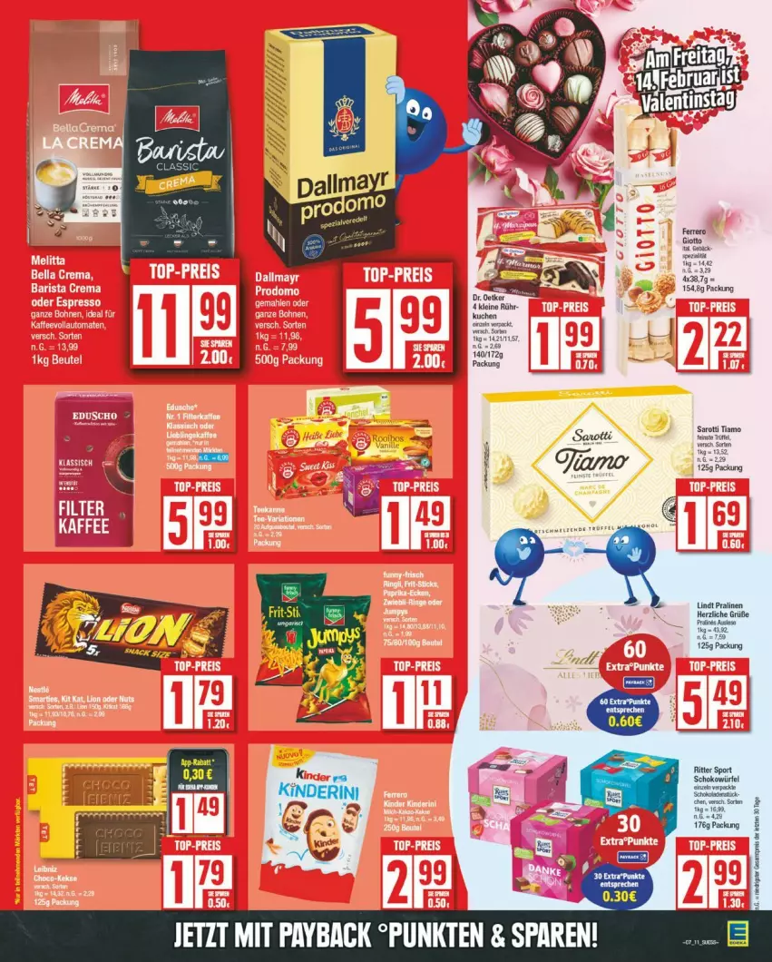 Aktueller Prospekt Edeka - Prospekte - von 10.02 bis 15.02.2025 - strona 15 - produkty: lindt, pralinen