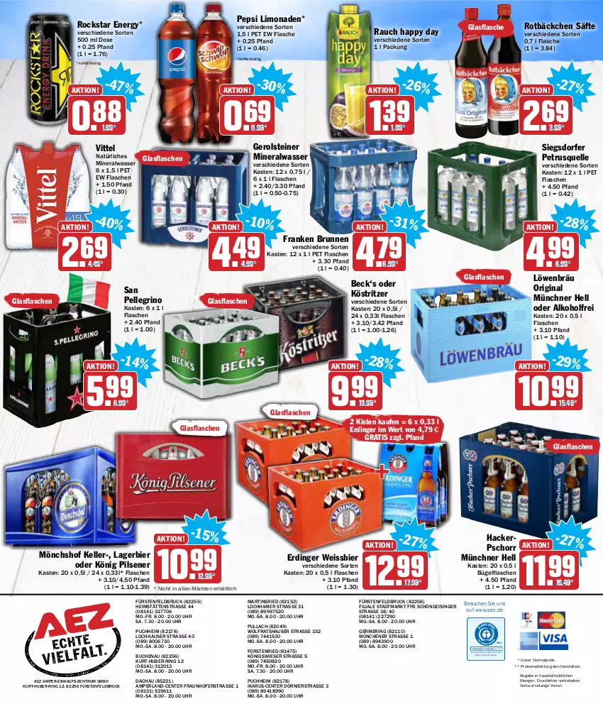 Aktueller Prospekt Aez - Prospekte - von 13.12 bis 18.12.2021 - strona 20 - produkty: AEZ, alkohol, Alwa, bier, brunnen, buch, bügel, bügelflasche, drucker, eis, elle, Engel, ente, erdinger, fisch, flasche, franken brunnen, Germ, gerolsteine, gerolsteiner, gin, glasflasche, gsw, Happy Day, kerze, könig pilsener, köstritzer, Lagerbier, limo, limonade, limonaden, mineralwasser, mönchshof, natürliches mineralwasser, pepsi, perla, pils, pilsener, Rauch, reis, ring, Rockstar, rum, säfte, san pellegrino, steiner, teller, Ti, uhr, vittel, wasser, weissbier