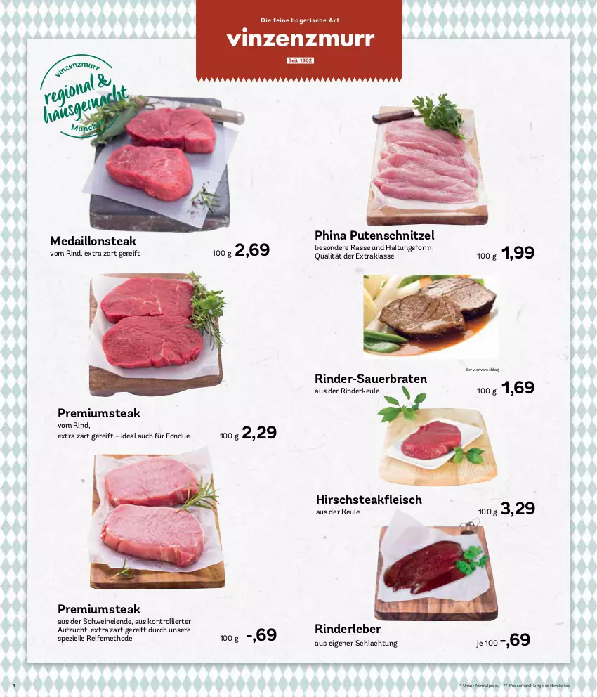 Aktueller Prospekt Aez - Prospekte - von 13.12 bis 18.12.2021 - strona 4 - produkty: auer, braten, eis, elle, fleisch, Fondue, medaillons, pute, putenschnitzel, reis, rind, rinder, Rinderkeule, Rinderleber, schnitzel, schwein, schweine, Spezi, steak, teller, trolli, wein, weine