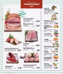 Gazetka promocyjna Aez - Prospekte - Gazetka - ważna od 18.12 do 18.12.2021 - strona 5 - produkty: apfel, aufschnitt, beef, blume, blumen, Blüte, braten, brie, creme, curry, eis, elle, , fisch, fleisch, frucht, gewürz, gin, ginger, hofgut, ingwer, Kalbfleisch, Käse, Koriander, kräuter, kräutern, lachs, leberwurst, mac, milch, mit frucht, natur, parmigiano, parmigiano reggiano, Räucherlachs, reggiano, reis, remoulade, Ria, rind, roastbeef, Rohwurst, rwe, salami, sauce, schinken, schnittkäse, Spezi, teller, thunfisch, Ti, uhr, Vitello Tonnato, weichkäse, Wild, Wildblumenkäse, wurst