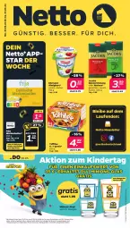 Gazetka promocyjna Netto - Woche 22 - Gazetka - ważna od 01.06 do 01.06.2024 - strona 1 - produkty: almighur, almighurt, butter, ehrmann, ehrmann almighurt, eis, gutschein, gutscheine, jacobs, Jacobs Meisterröstung, Kinder, Laufen, markenbutter, Meister, meisterröstung, reis, Ti, toffifee