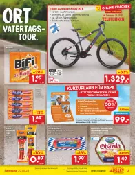 Gazetka promocyjna Netto Marken-Discount - Filial-Angebote - Gazetka - ważna od 20.05 do 20.05.2023 - strona 13 - produkty: Alpenhain, angebot, bestpreis, bifi, buch, camembert, camembert creme, creme, E-Bike, eis, Geschenkbox, gutschein, gutscheine, kabanos, Kette, LG, obazda, Rauch, reis, salami, Schal, shimano, snack, tasse, Ti, ZTE