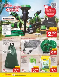 Gazetka promocyjna Netto Marken-Discount - Filial-Angebote - Gazetka - ważna od 20.05 do 20.05.2023 - strona 26 - produkty: binden, brause, eis, Garten, Gartenschere, handbrause, handschuhe, lachs, LG, messer, ndk, rasen, reis, sac, Schere, schlauch, schuhe, Ti, wasser