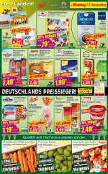 Gazetka promocyjna Norma - Norma - Gazetka - ważna od 20.11 do 20.11.2023 - strona 9 - produkty: alexa, Becher, Birnen, Brandenburger äpfel, burger, creme, eis, Garten, gin, haselnuss, Haselnusscreme, kaffee, karotten, kirsch, knoblauch, kuchen, kühlregal, Lebkuchen, LG, Meister, Mett, mettwurst, milch, nuss, nuss-nougat-creme, obst, pils, Pommersche, regal, reis, reiss, ring, röstkaffee, sac, Schaumzucker, Ti, tiefpreis, Tüte, vollmilch, Waffelröllchen, waldmeister, wurst, zucker