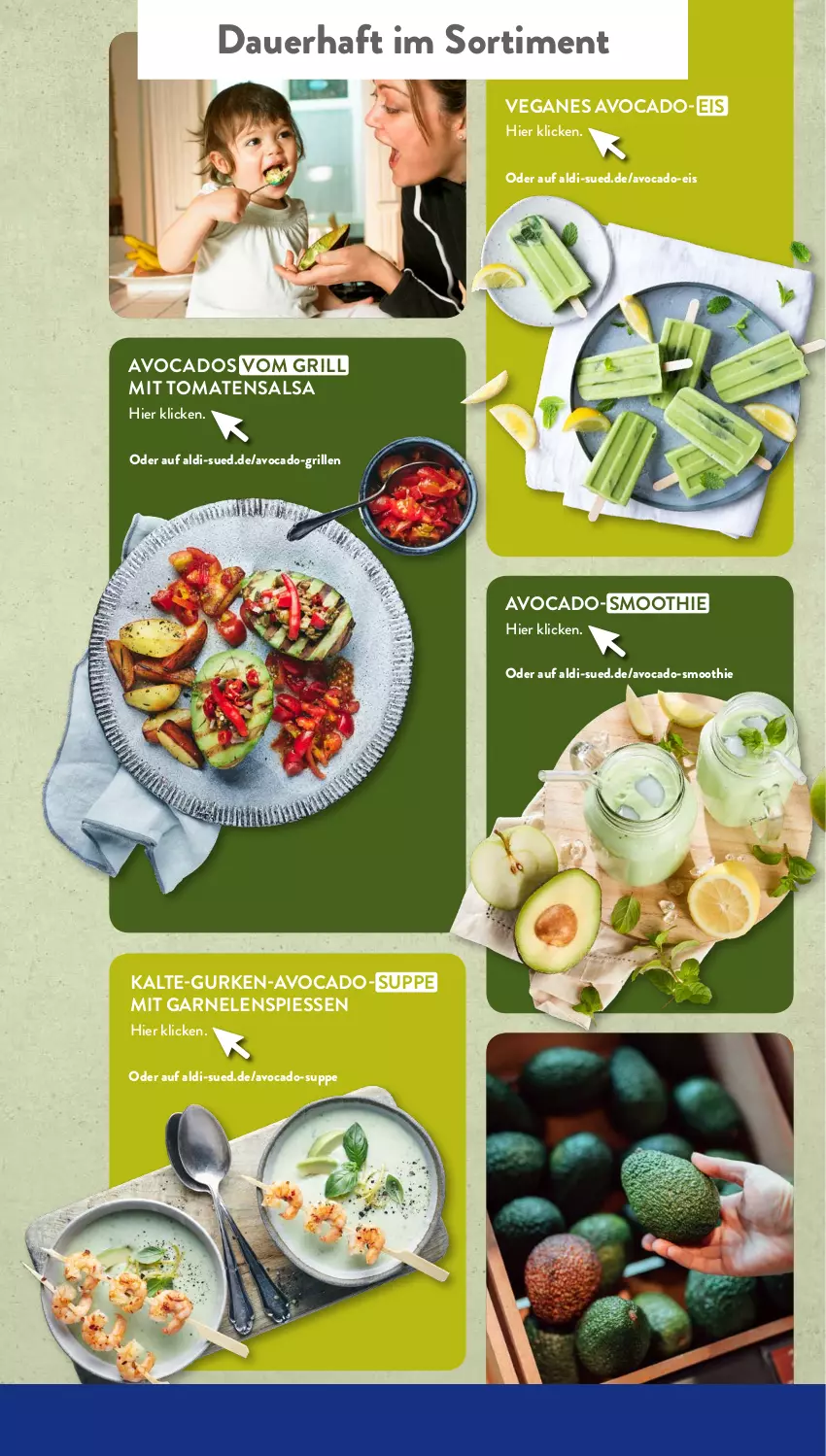 Aktueller Prospekt AldiSud - NÄCHSTE WOCHE - von 25.07 bis 30.07.2022 - strona 19 - produkty: aldi, auer, avocado, avocados, eis, garnelen, grill, gurke, gurken, Salsa, smoothie, suppe, Ti, tomate, tomaten