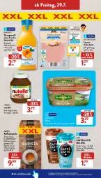 Gazetka promocyjna AldiSud - NÄCHSTE WOCHE - Gazetka - ważna od 30.07 do 30.07.2022 - strona 40 - produkty: aldi, amaro, aufschnitt, barilla, Becher, caffè latte, creme, direktsaft, eis, emmi, espresso, ferrero, flasche, fleisch, frucht, fruchtfleisch, Innocent, kaffee, kaffeekapseln, kaffeemaschine, kerrygold, latte, lyoner, nespresso, nestlé, nudel, nudeln, nuss, nuss-nugat-creme, nutella, orange, orangen, orangensaft, reis, saft, salz, Ti, Yo