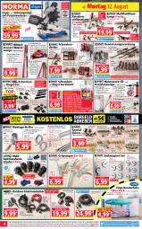 Gazetka promocyjna Norma - Norma - Gazetka - ważna od 19.08 do 19.08.2024 - strona 4 - produkty: aufbewahrungsbox, aust, batterie, batterien, Bau, Bebe, Bleistift, Bohrer-Set, Bohrerset, Brei, eimer, eis, Elektro, elle, Gehrungssäge, gin, gsw, handschuhe, henkel, Holz, kraft, Kugel, latte, leimer, LG, messer, ndk, reis, riegel, rwe, säge, schenkel, schlauch, schläuche, schrauben, Schraubendreher, schuhe, Spezi, steckdose, Ti, tisch, trommel, usb, Waage, wasser, weck, werkzeug, Zangen, ZTE