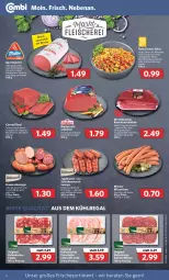 Gazetka promocyjna Combi - Prospekte - Gazetka - ważna od 05.02 do 05.02.2022 - strona 6 - produkty: aus dem kühlregal, beef, braun, brot, corned beef, eis, fleisch, gewürz, Gewürzmischung, gin, jagdwurst, karotten, kühlregal, leine, linsen, mac, natur, prosciutto, prosciutto cotto, regal, rezept, rind, rinder, rindfleisch, Rote Linsen, saft, salami, salat, schinken, schinkenwurst, Spezi, Sport, Ti, tisch, wiener, wiener würstchen, wurst, würstchen, zucchini