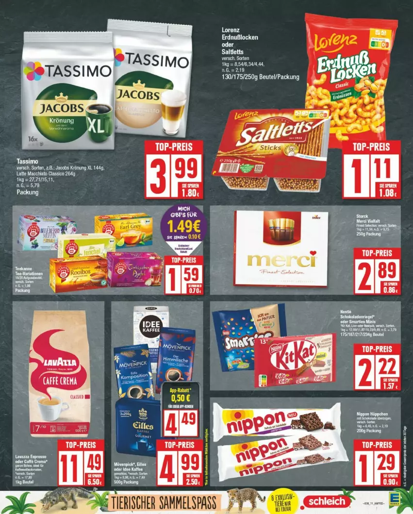 Aktueller Prospekt Edeka - Prospekte - von 16.09 bis 21.09.2024 - strona 11 - produkty: ACC, beutel, chia, classico, eis, latte, latte macchiato, lorenz, mac, macchiato, reis, Ti, top-preis