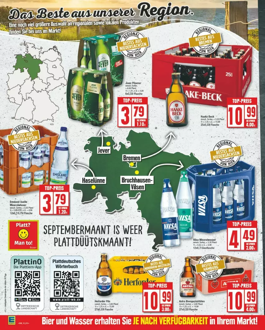 Aktueller Prospekt Edeka - Prospekte - von 16.09 bis 21.09.2024 - strona 12 - produkty: buch, elle, flasche, sesam, Ti