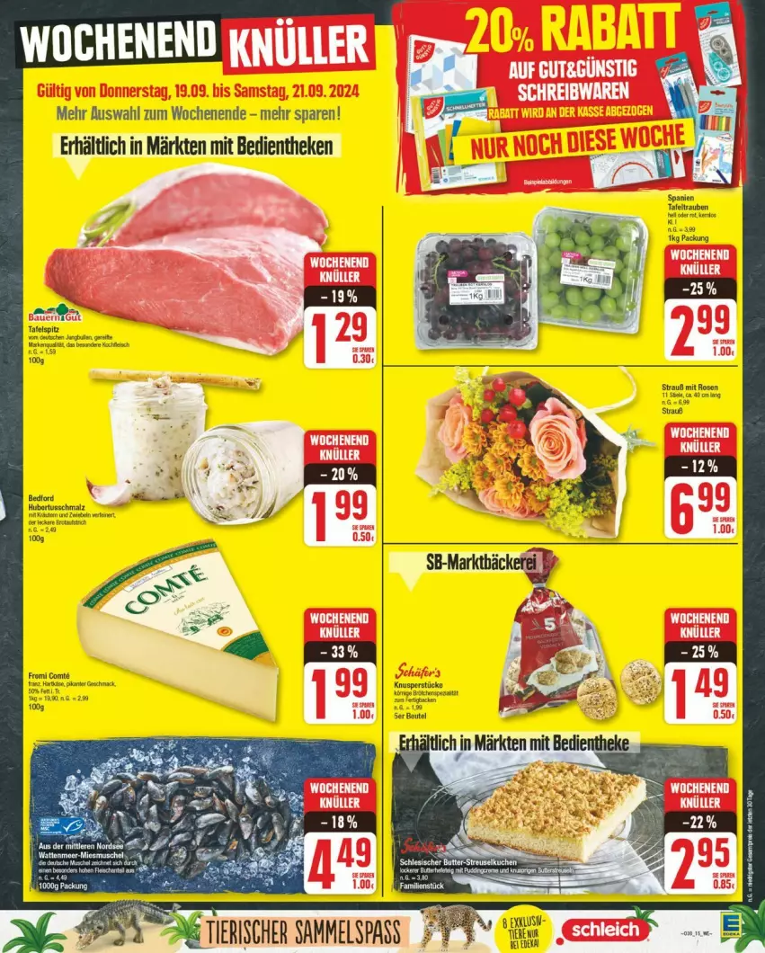 Aktueller Prospekt Edeka - Prospekte - von 16.09 bis 21.09.2024 - strona 15 - produkty: beutel, rosen