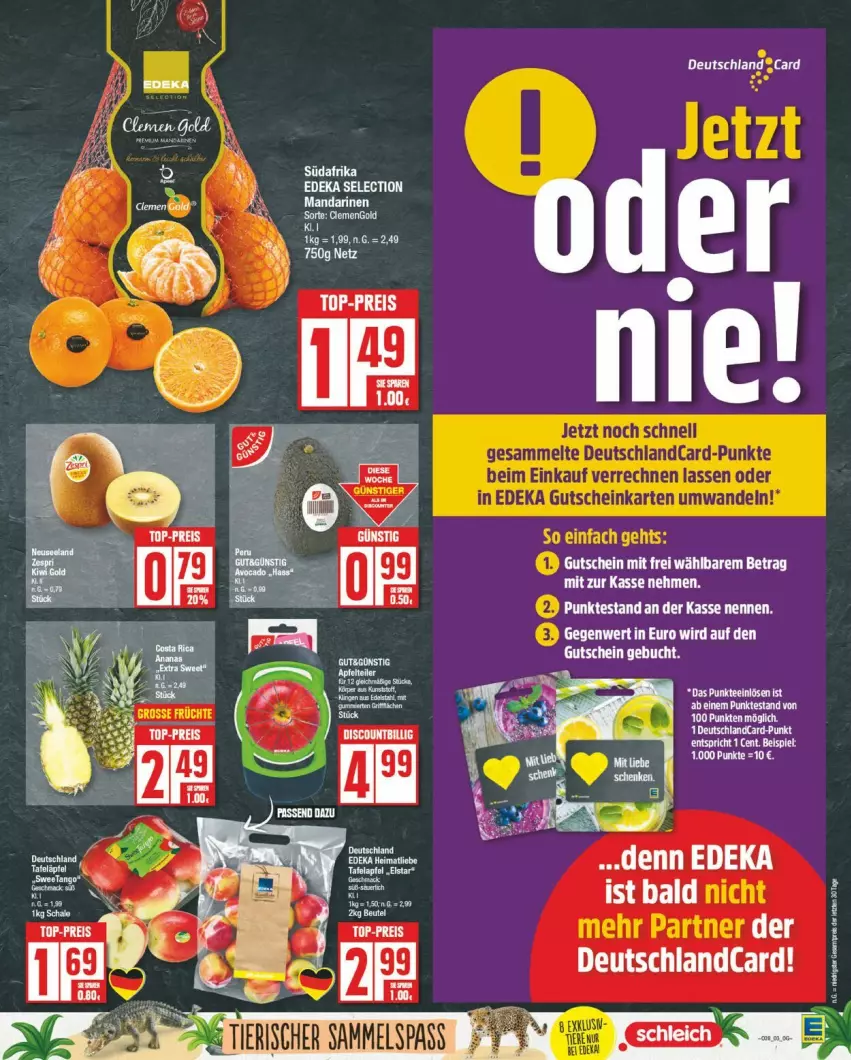 Aktueller Prospekt Edeka - Prospekte - von 16.09 bis 21.09.2024 - strona 3 - produkty: aeg, apfel, bett, buch, deka, deutschlandcard, eis, ente, gutschein, mandarine, mandarinen, reis, top-preis