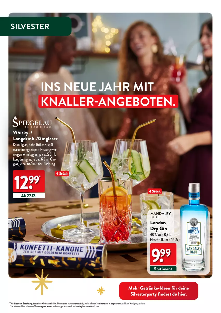 Aktueller Prospekt Aldi Nord - Deko und Geschenke - von 12.10 bis 27.12.2023 - strona 46 - produkty: angebot, angebote, drink, dry gin, flasche, getränk, getränke, gin, Gläser, LG, london dry, london dry gin, Ti, whisky, Whiskyglas, ZTE