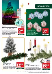 Gazetka promocyjna Aldi Nord - Deko und Geschenke - Gazetka - ważna od 27.12 do 27.12.2023 - strona 17 - produkty: batterie, Bau, Baumkerzen, Dekobaum, dekoration, fernbedienung, gin, kerze, Kette, Kugel, leds, lichterkette, mit fernbedienung, Ti, timer, tisch, Weihnachtskugeln, ZTE