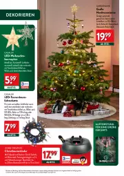 Gazetka promocyjna Aldi Nord - Deko und Geschenke - Gazetka - ważna od 27.12 do 27.12.2023 - strona 18 - produkty: batterie, Bau, Baumspitze, Germ, gin, kerze, Kette, leds, lichterkette, Schmuck, Tannenbaum, Ti, timer, wasser, wassertank, ZTE